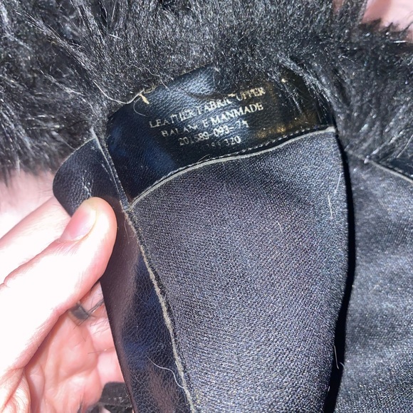 COLIN STUART Black Faux Fur Booties Size 7 1/2M - Picture 4 of 7